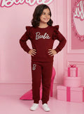Barbie Maroon Winter Outfit for Girls