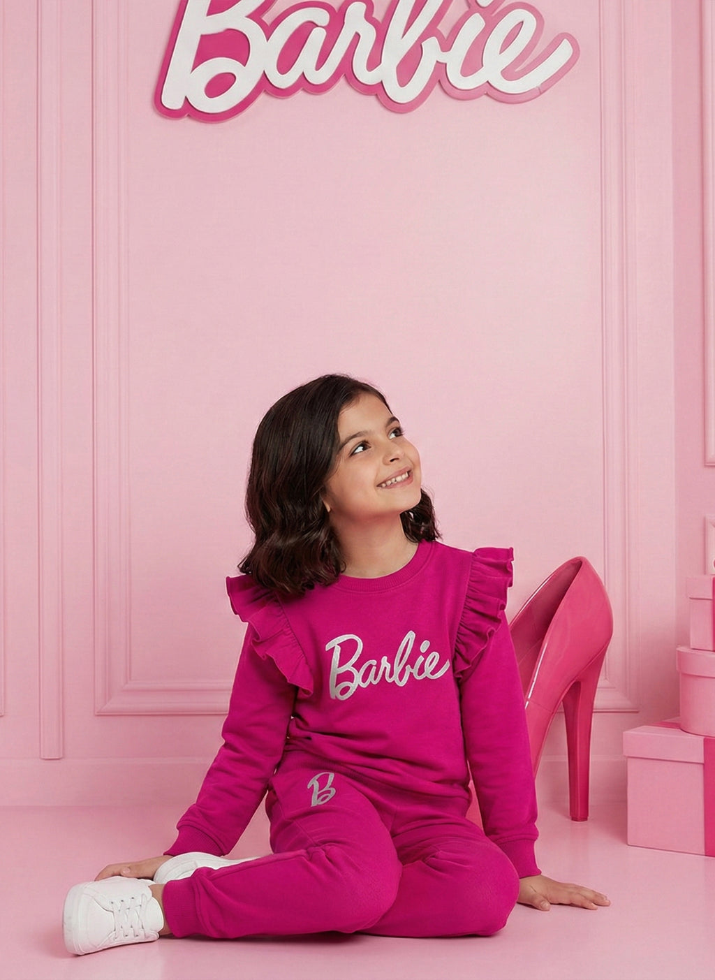 Barbie Shocking Pink Winter Outfit for Girls