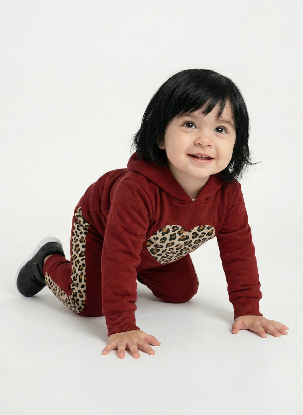 Winter Cute Cheetah Outfit for Toddlers & Infants