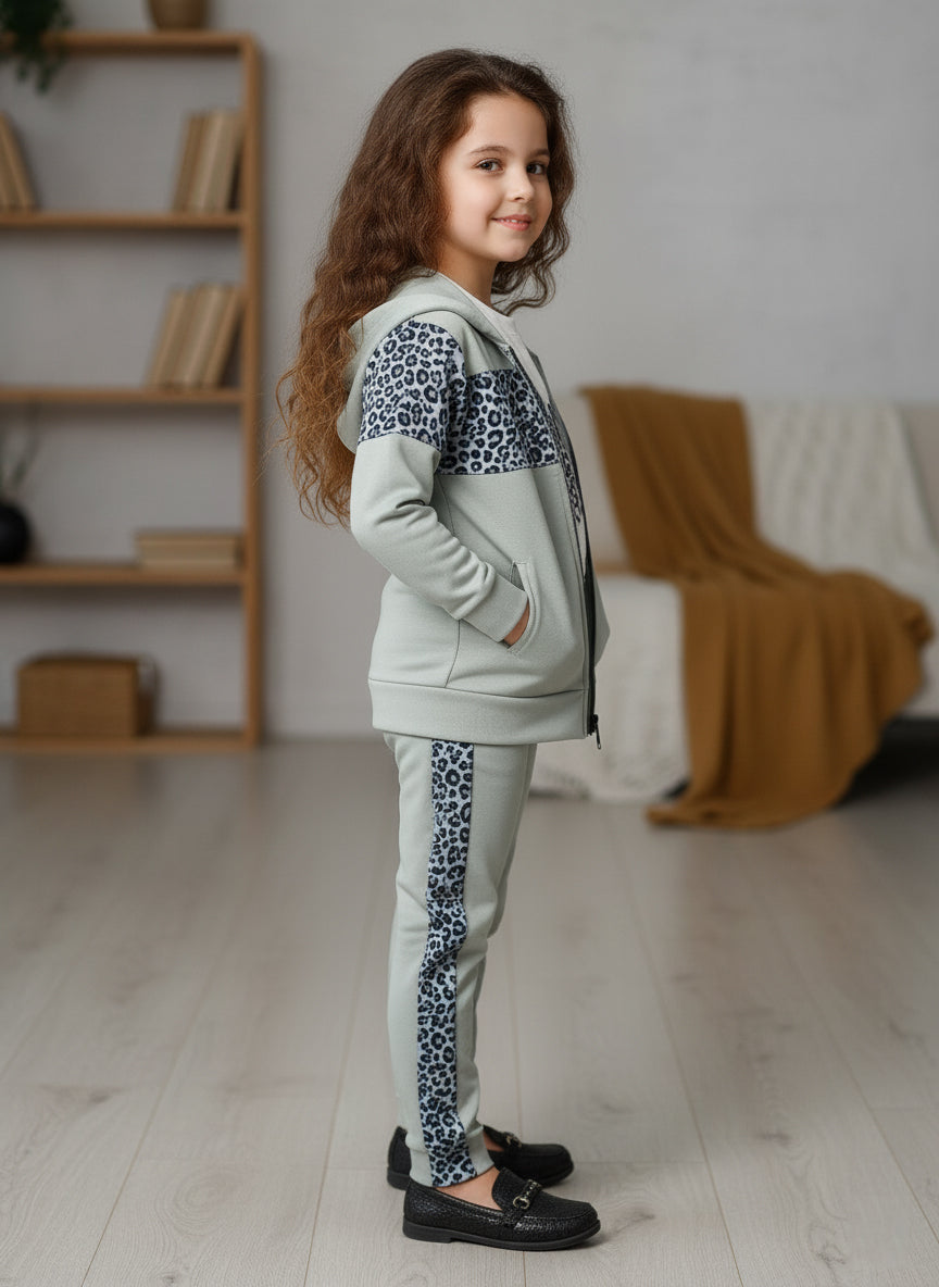 Winter Three Piece Cheetah Outfit