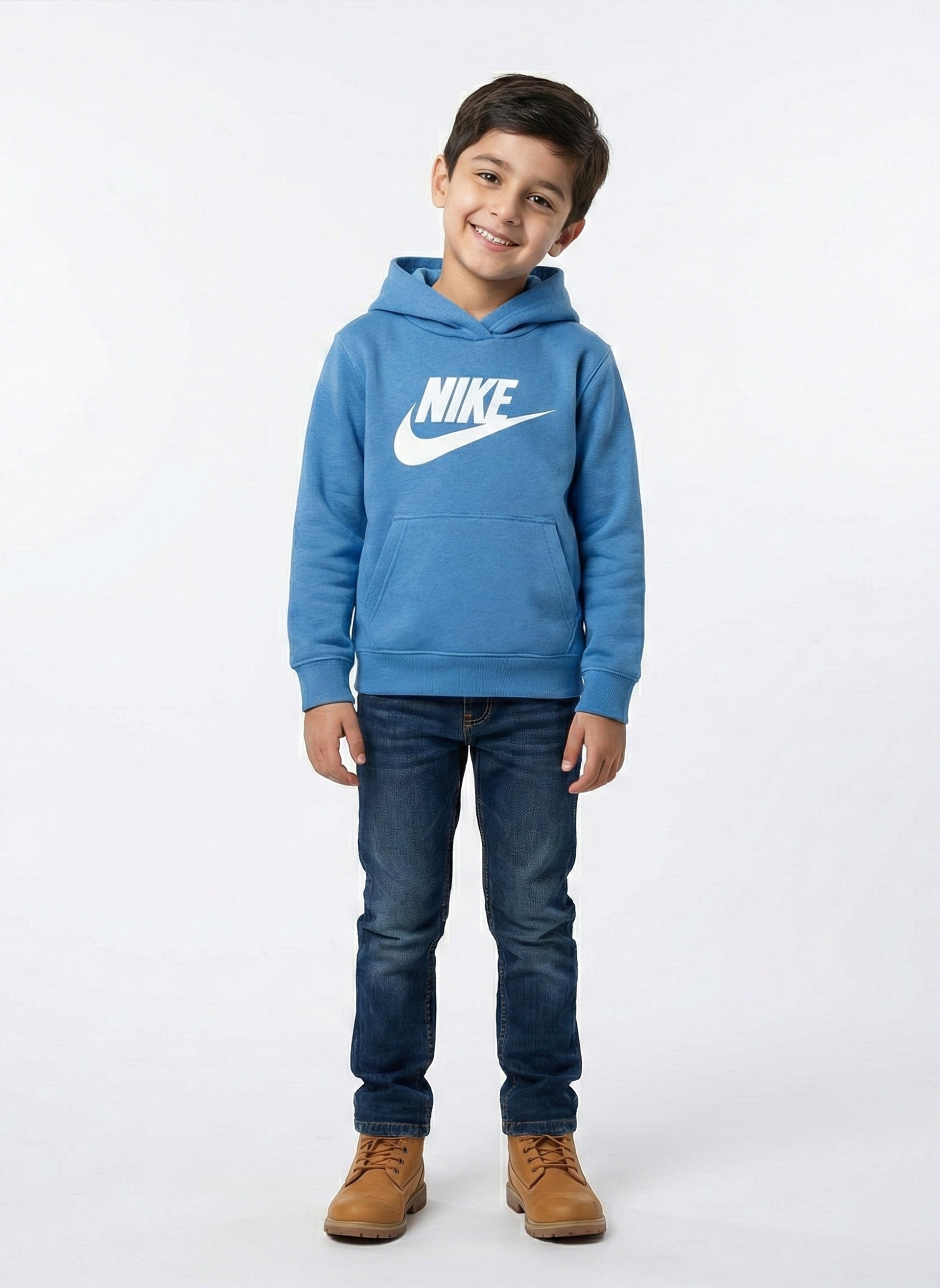 Winter Nike Blue Hoodie for Boys
