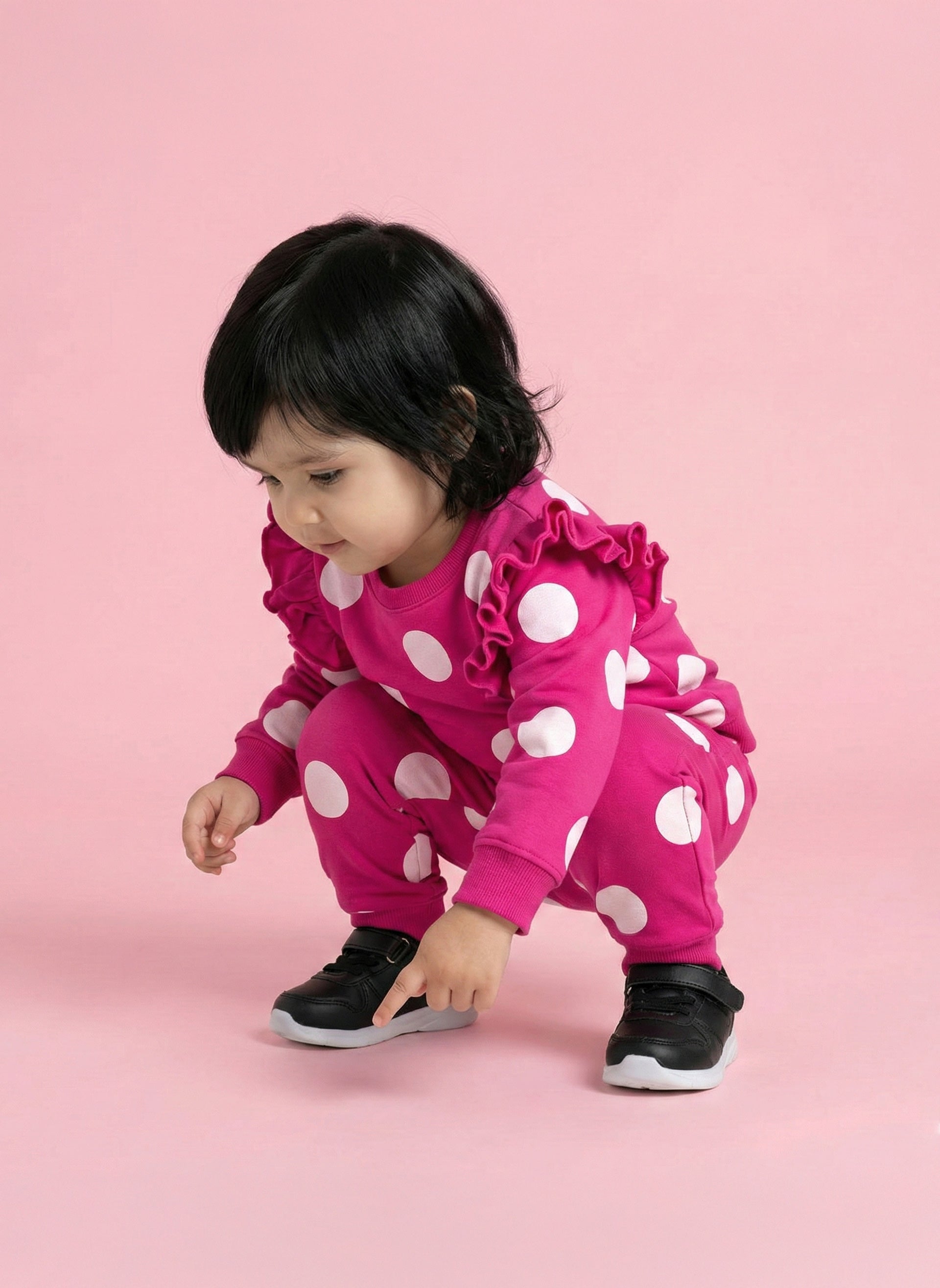Winter Polka Dot Outfit for Toddlers & Infants